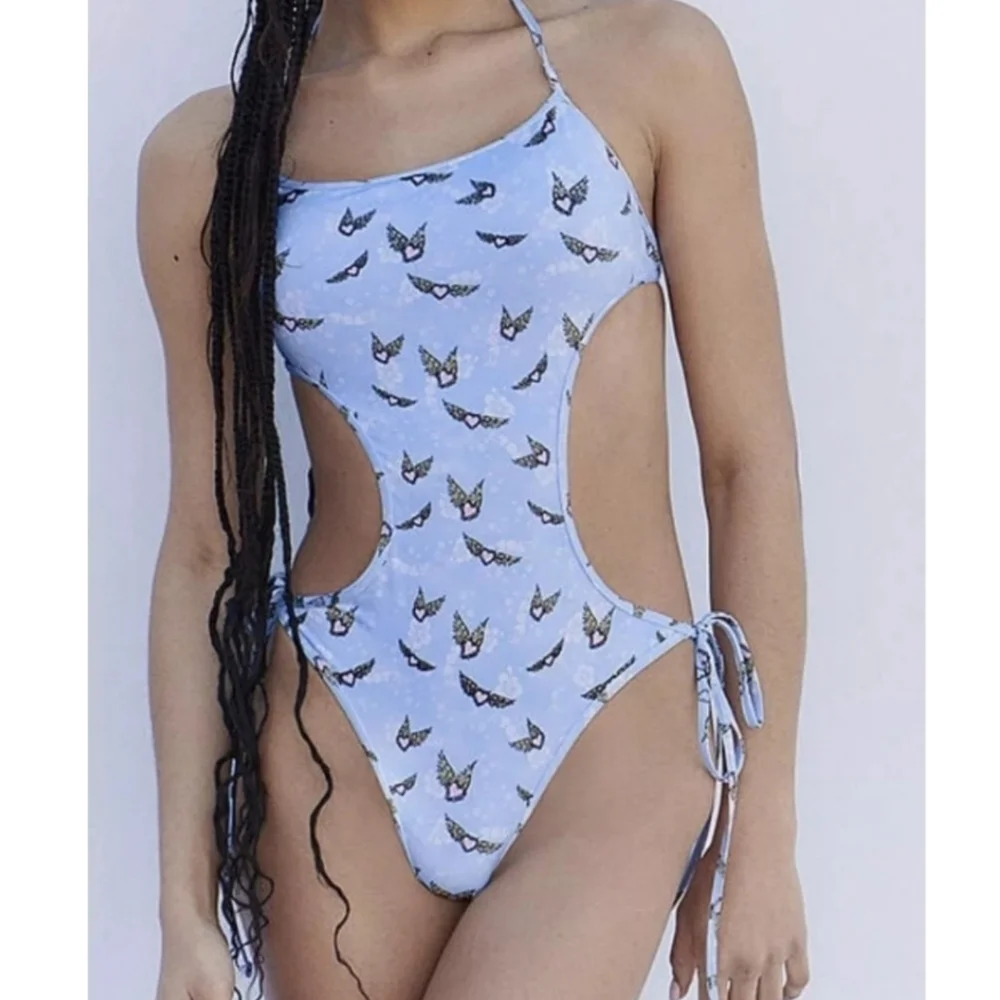 New!Frankies Bikini X‎ Victoria Secrets Amalia  One Piece Cut-out Swimsuit